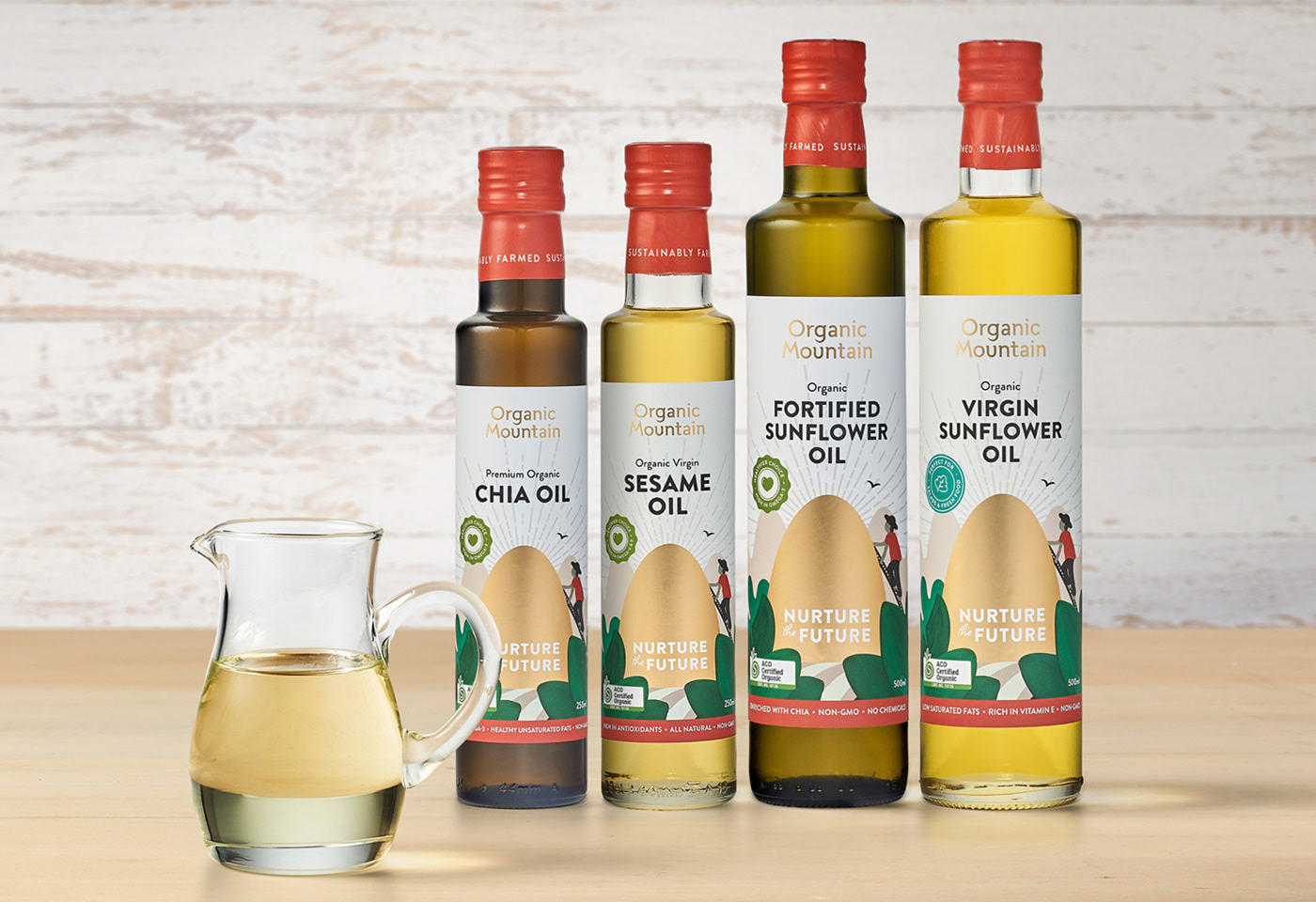 Organic Mountain 有機(jī)奇亞油包裝設(shè)計(jì) CHIA OIL  Packaging Design