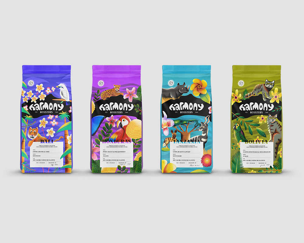 國(guó)際包裝設(shè)計(jì)欣賞｜Harmony Roasters咖啡包裝設(shè)計(jì)