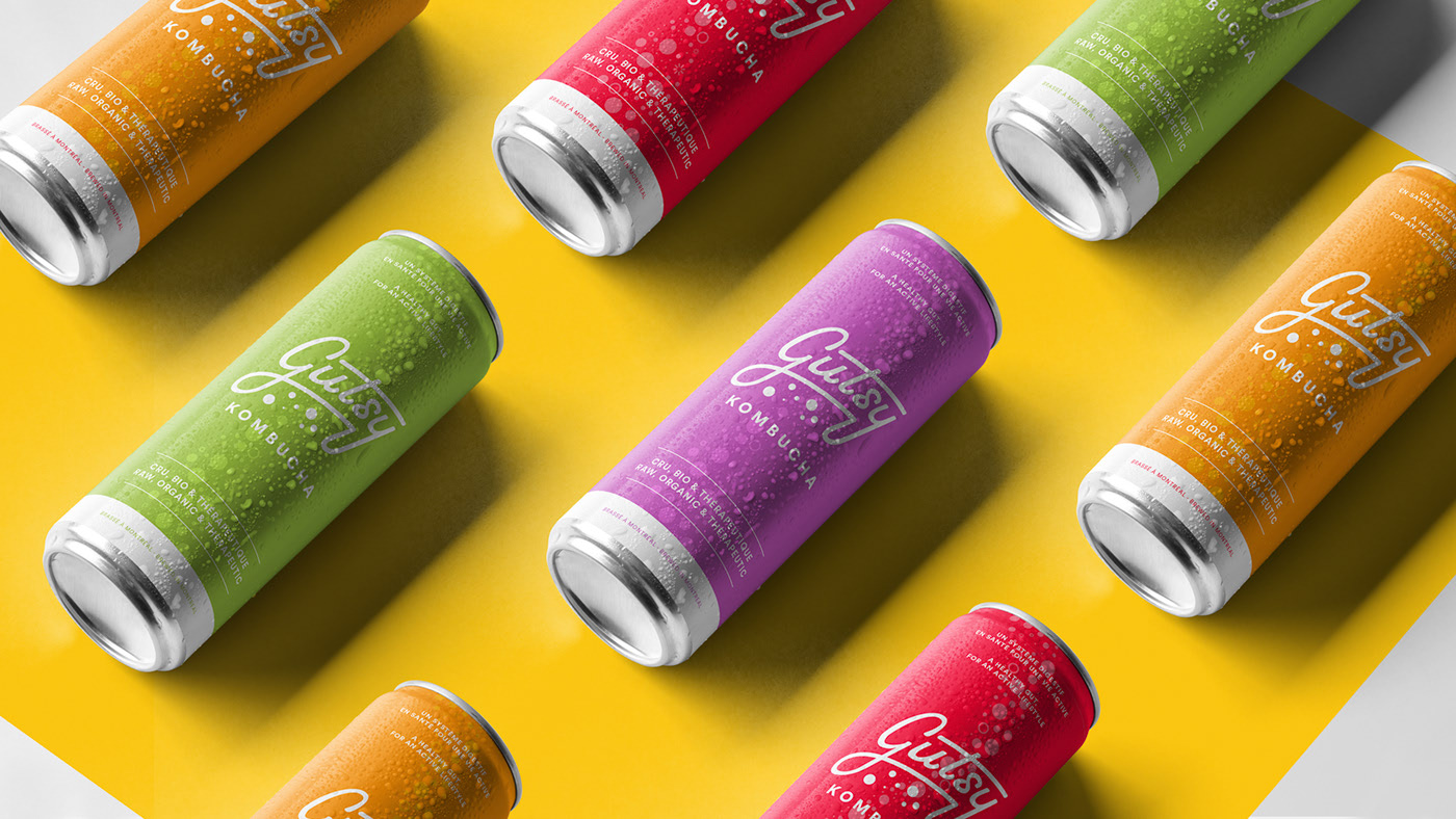 Gutsy Kombucha康普茶包裝設(shè)計(jì) 