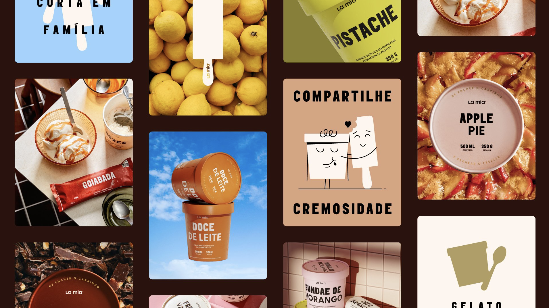 Papanapa的《La Mia冰淇淋包裝設(shè)計》