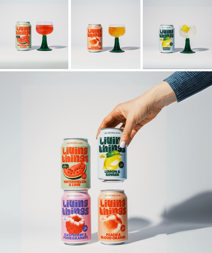 LivingThings果啤包裝設(shè)計欣賞：繽紛果味，魅力綻放 —— 邂逅驚艷水果啤酒包裝設(shè)計