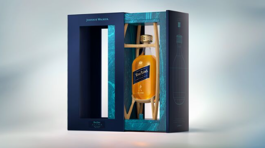 尊尼獲加藍(lán)標(biāo)包裝設(shè)計創(chuàng)新Ultra：未來奢華輕量化包裝趨勢