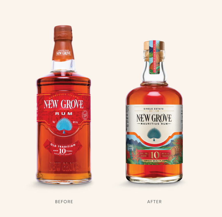 Just Design的插畫創(chuàng)意設(shè)計(jì)重振新格羅夫朗姆酒的品牌